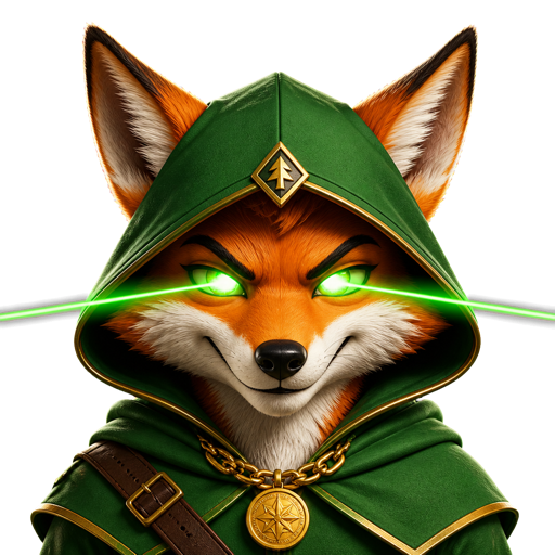 Hood Fox — laser eyes